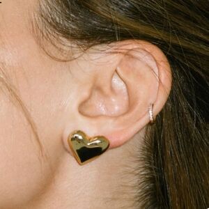 Rumored Gold Heart Earrings